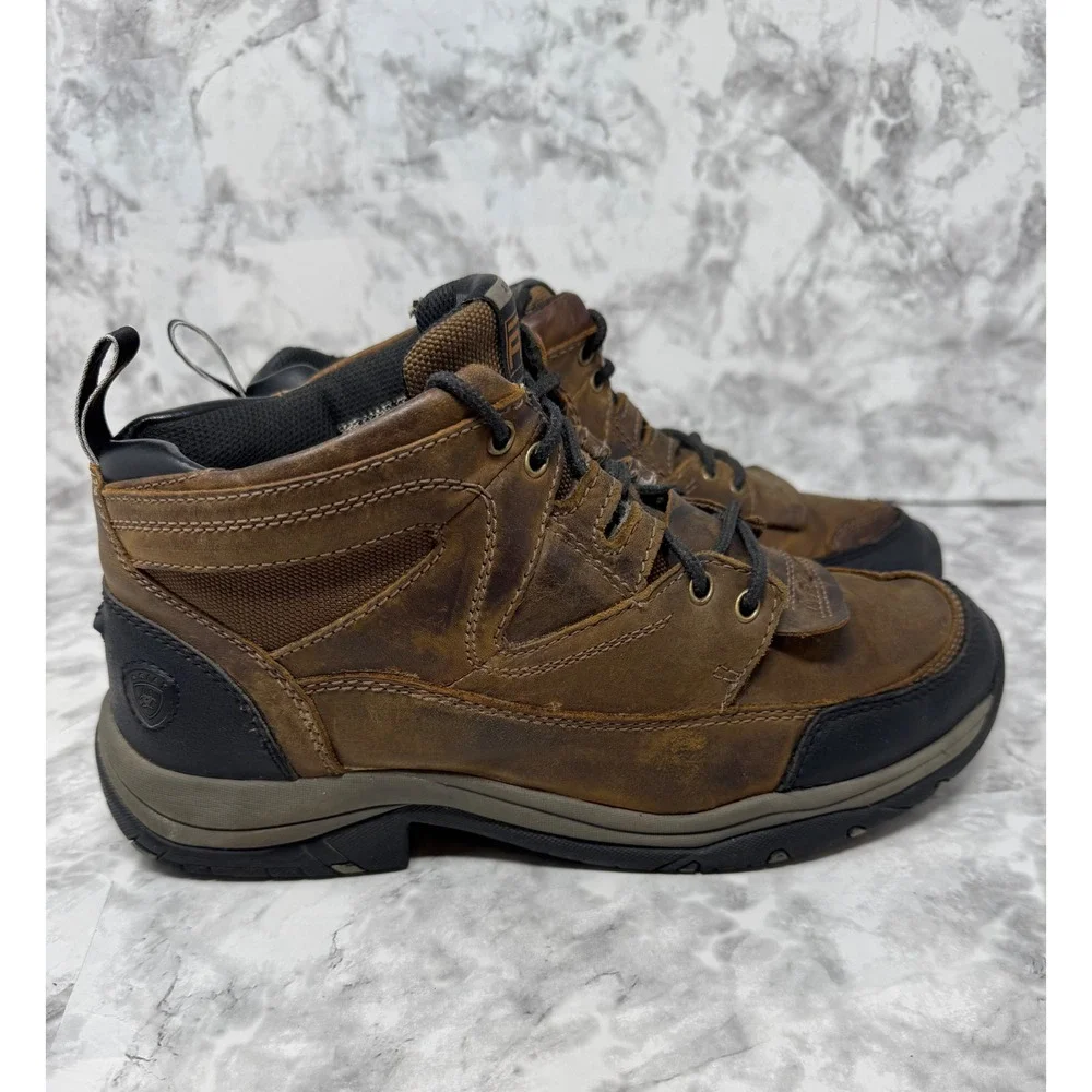 Ariat Terrain H2O 🎱Waterproof‎ Copper Leather Endurance Boots 10002183 Mens 9D